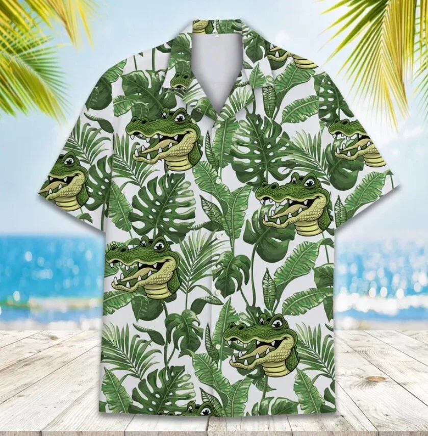 Alligator Hawaiian Shirt Men Women , Alligator Shirts