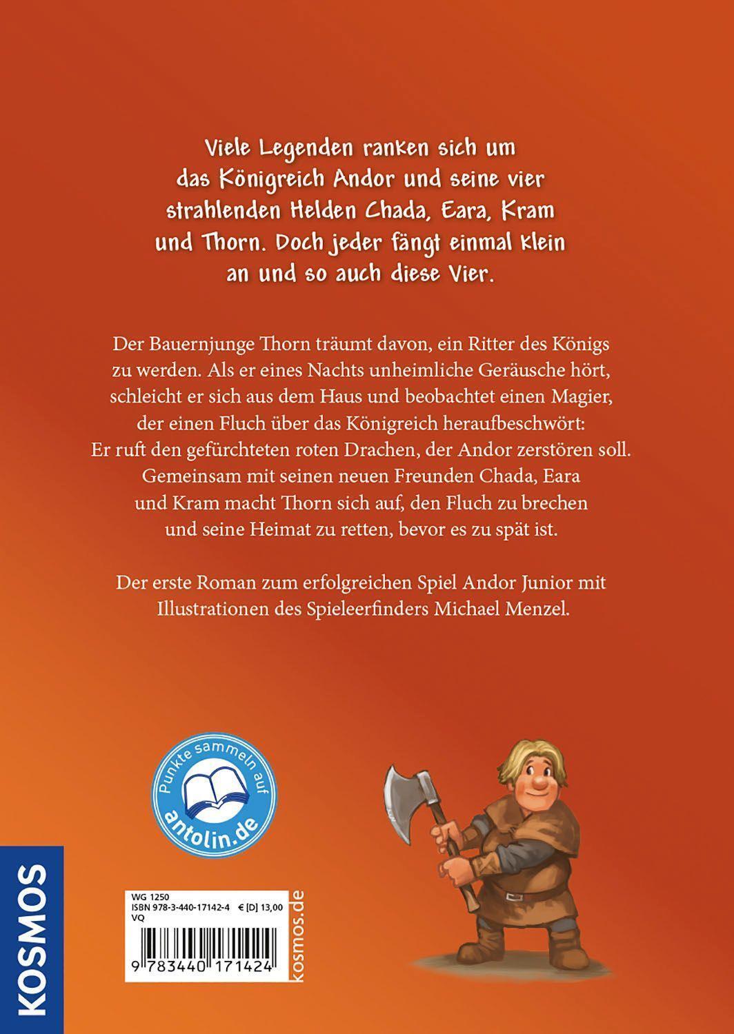 Thumbnail - Andor Junior, 1, Der Fluch Des Roten Drachen | Jens Baumeister | Buch
