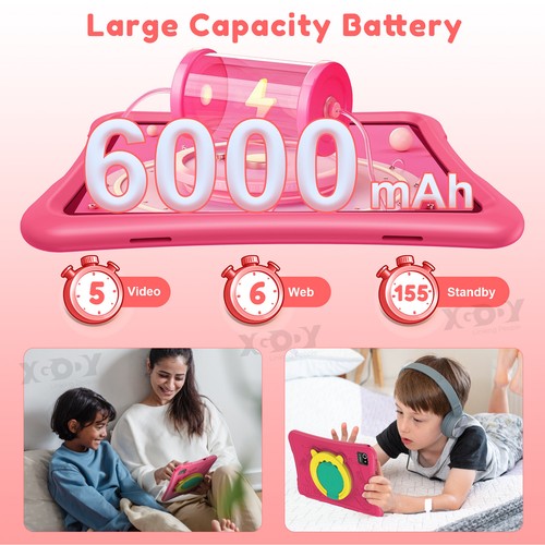 Android 14 Kids Tablet 10 inch 8GB RAM 64GB ROM WIFI6 Quad Core 7000mAh IPS AU - Picture 10 of 30