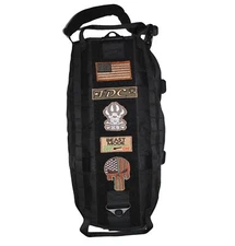 TACTICAL DOG VEST HARNESS CANINE MOLLE HUNTING TRAINING MILITARY PATCH BLACK