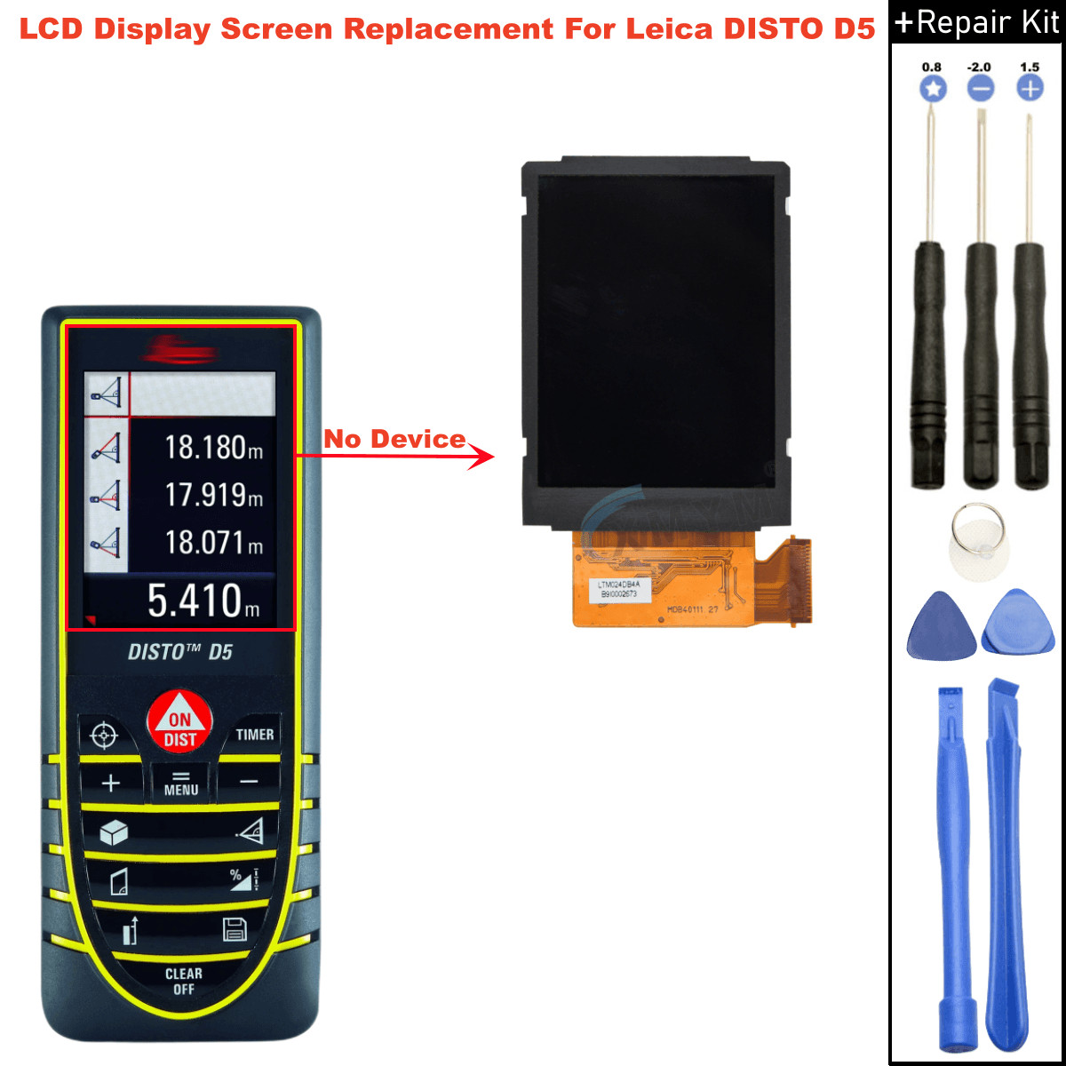LCD Display For Leica DISTO D5 Laser Distance Meter Device Glass Screen Repair