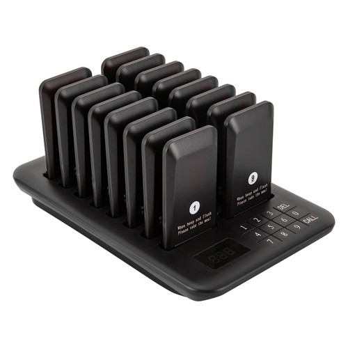 Restaurant Wireless Paging System Queuing Food Truck Coaster Pager 16 Buzzers - Picture 9 of 17