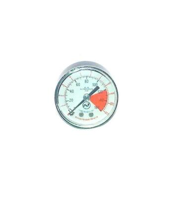 New Norgren  18-013-49 9  Back Mount Air Pressure Gauge 1-1/2'' Face 1/8 NPT