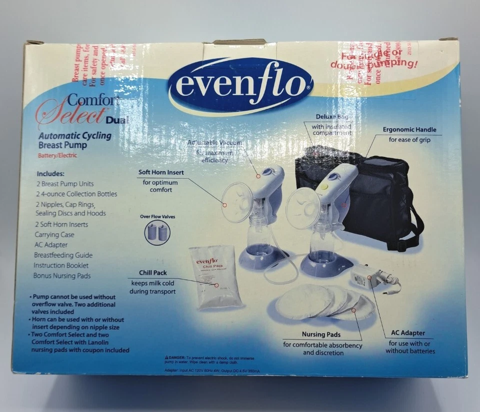 Evenflo Comfort Select Dual Auto-Cycling Breast Pump - Image 2 of 3