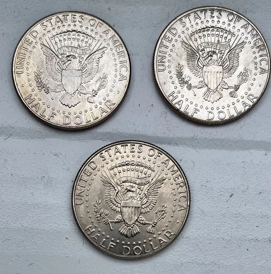 NIFC Kennedy Half Dollar Coins Lot of 3,  2007 P, 2010 D, 2017 P, Clad - Image 2 of 2
