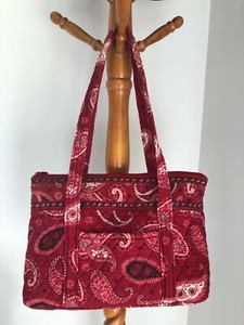 vera bradley red tote bolsa