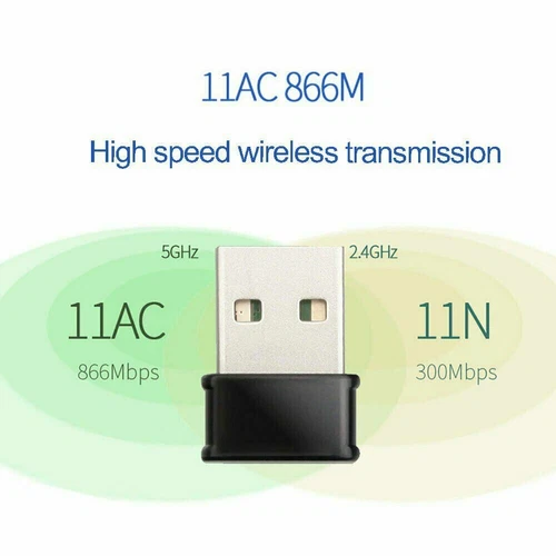 Wireless Lan USB PC WiFi Adapter Network 802.11AC 1200Mbps Dual Band 2.4G / 5G - Picture 5 of 7