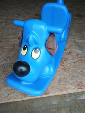 little tikes blue dog rocker