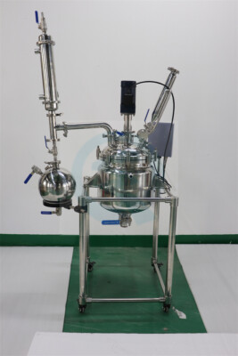 10L Stainless Steel Jacket Reactor Chemical Stirred Reaction Kettle Vessel SS316
