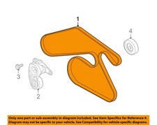 GM OEM-Serpentine Drive Fan Belt 12654815