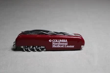 1 Red Multi Purpose Army Utility Pocket KNIFE, Columbia Northwest Medical Center
