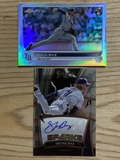 2022 Panini Select Sparks Signatures Shane Baz Auto /199 & #421 CHROME VARIATION