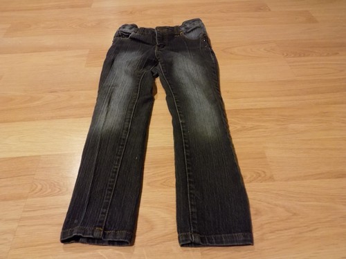 Girls Size 6 Mossimo Supply Skinny Leg Denim Blue Jeans Rhinestone Pockets Bolts - Picture 3 of 4