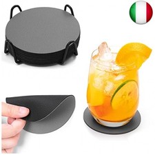 Sottobicchieri Antiscivolo, Set Sottobicchieri da 12 - Rotondi Sottobicchieri