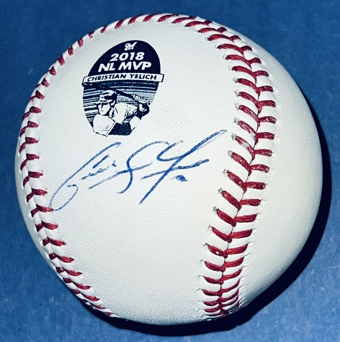 Christian Yelich Original Autographed Baseball MLB Balls for sale