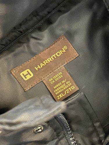 HARRINGTON Mens Winter Coat - Dark Blue - Reflective Safety Markers - Picture 5 of 7