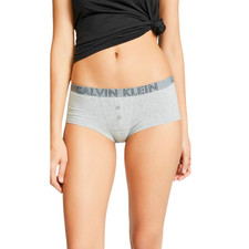 Calvin Klein Women's Ultimate Cotton Boyshort Grey Heather - NEW