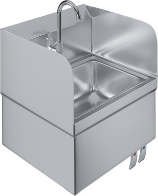 #ad #ad Stainless Steel 15quot;x17quot; Wall Hung Hand Washing Sink w Splash Guard amp; Knee Pedal $399.95