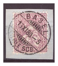 TIMBRE DE SUISSE N° 48 OBLITERE  COTE 60 €