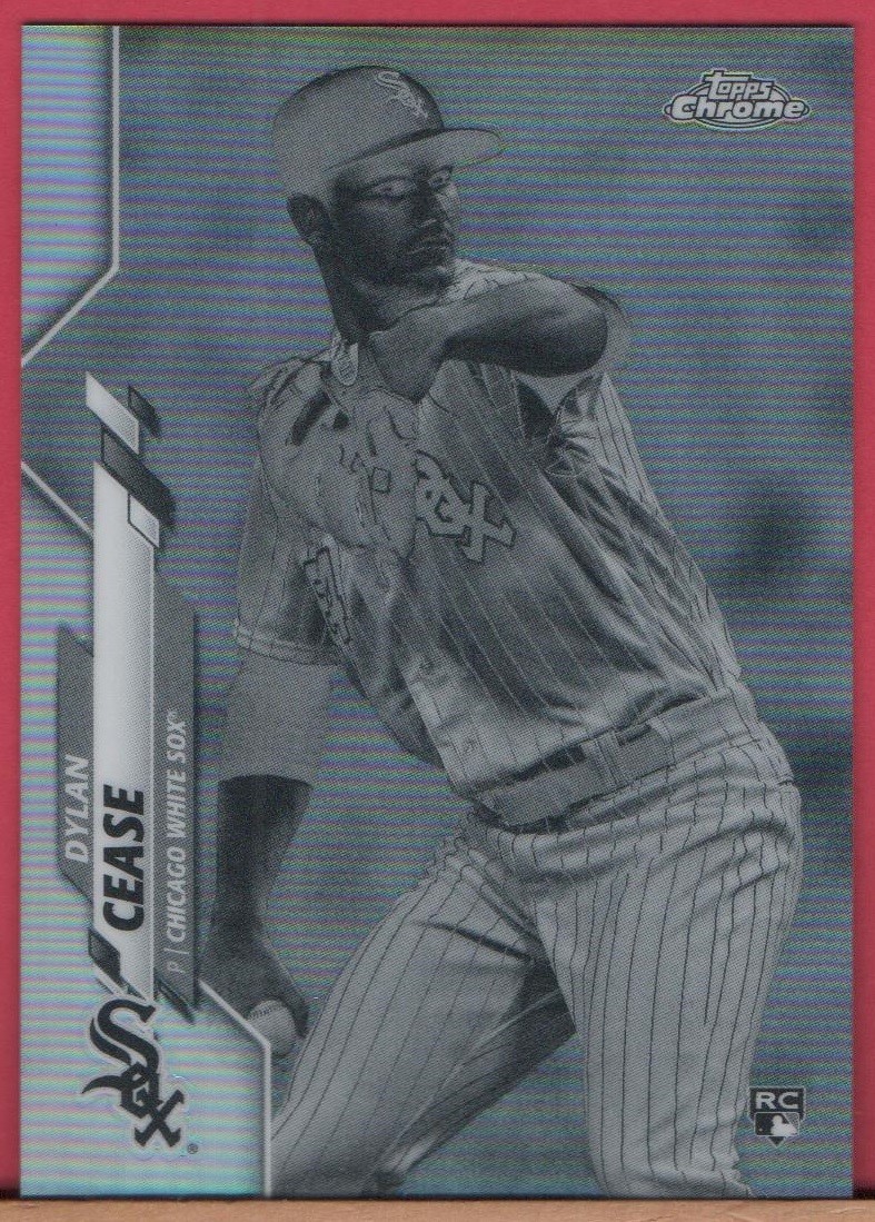 2020 Topps Chrome NEGATIVE - DYLAN CEASE - REFRACTOR Black & White Rookie #43 RC