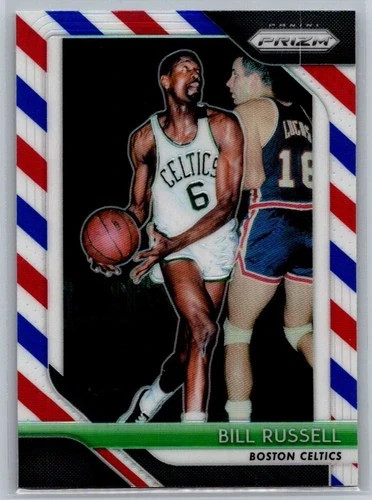 2018-19 Panini Prizm #25 Bill Russell Prizm Red White and Blue!