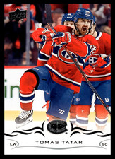 2018-19 Upper Deck Tomas Tatar #350 Montreal Canadiens NHL Hockey Base Set