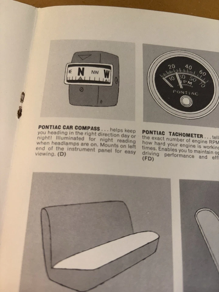 1963 64 Pontiac Bonnevile Catalina GTO Accessory Compass Never Installed - Image 2 of 4