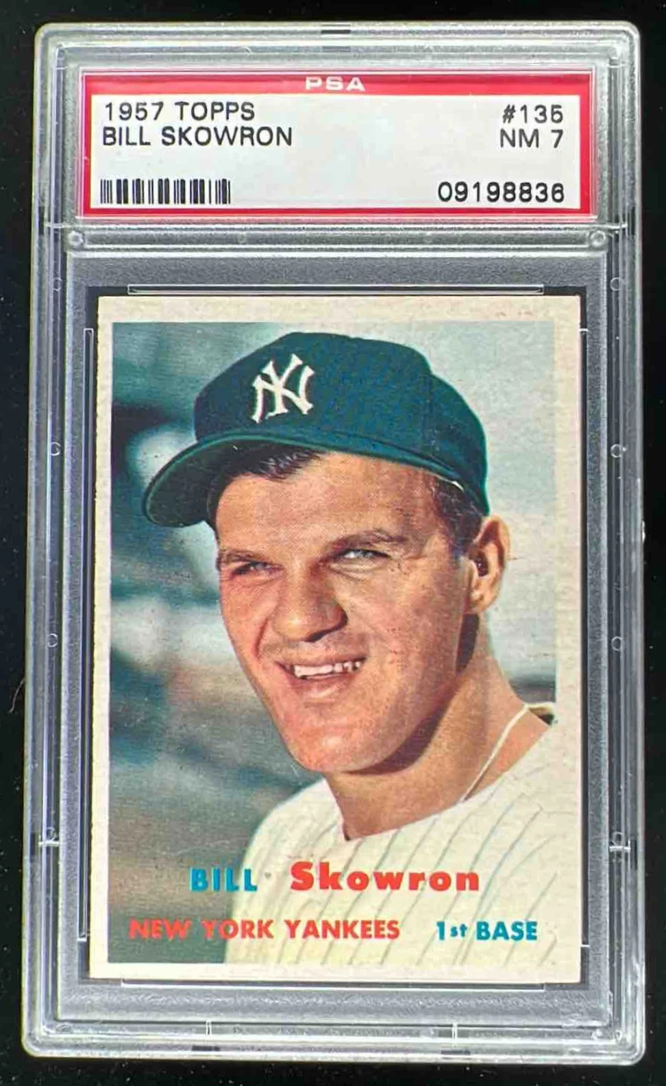 1957 Topps #135 Bill Skowron PSA 7