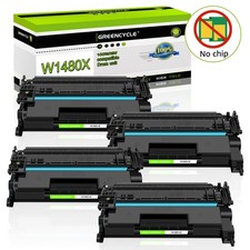 4PK 148X W1480X Toner Cartridge for HP LaserJet Pro 4001n MFP 4101fdw NO CHIP