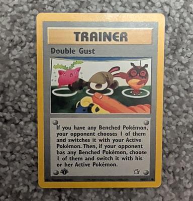 Pokemon TCG Double Gust 100/111 Neo Genesis 1st Ed Common Regular ENG