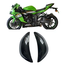 carbon fiber tank sliders decal cover sticker For Kawasaki ZX6R 636 2019-2025