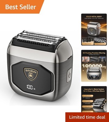Compact Mini Electric Foil Razor: 120-Min Cordless & Quiet Grooming Experience