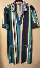 TORI RICHARD HAWAII  dress tunic Striped Multicolor Women’s Medium