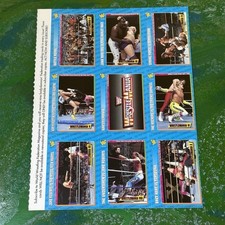 1996 WWF Uncut Trading Card Sheet 28-36 WWE Demolition Bret Hart WrestleMania