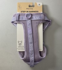 Wild One Adjustable Cushioned Step-In Dog Harness - Lilac - Size MEDIUM - NEW