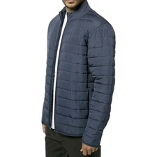 *NWT* Voyager Mens Polar Fleece Lined Puffer Jacket (Navy,M)