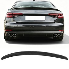 Heckspoiler f&uuml;r Audi A4 S4 B9 Limo GLANZ SCHWARZ LACKIERT Heckfl&uuml;gel