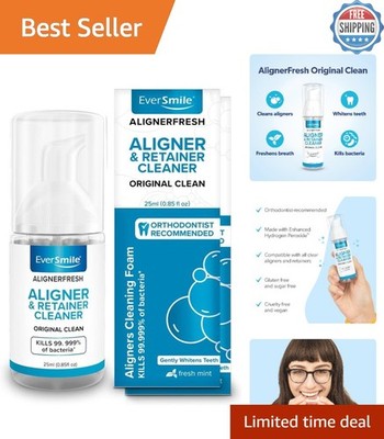 2-Pack AlignerFresh Foam Cleaner   Whitens Teeth & Fights Bad Breath Effectively