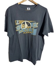 Vintage 1990  s Maui Hawaii T-Shirt Sz L Sailboat Ocean Waves Belton Tag USA Made