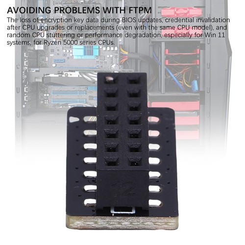 TPM 2.0 Module Replacement For Motherboard SPI 14Pin Encryption Secu KUI - Afbeelding 6 van 22