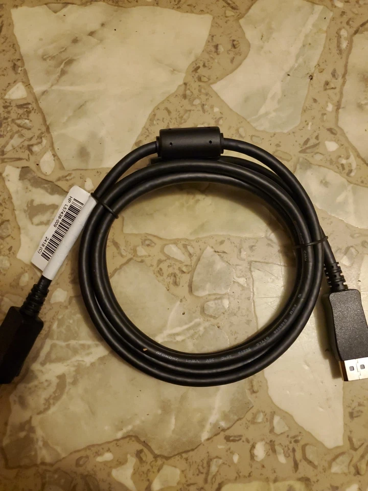 HP CABLE DP- DP1.4 1.8M BLACK  FT L58438-009 - Image 2 of 2