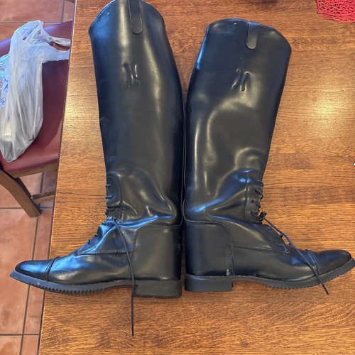 Essex Magic Womens W950 Leather Long Riding Boots 6.5  USA MADE - Picture 3 of 14