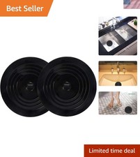 6 Inch Silicone Drain Plug Set - Perfect Hair Stopper for Kitchen Laundry