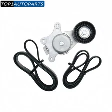 For 2012-2015 Ford Edge Lincoln MKX V6 3Pcs Drive Belt Tensioner Pulleys Kit