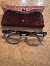 Vintage 1950s Art Craft Cat Eye Eyeglasses 1/10 12K GF Gold Filled w Case