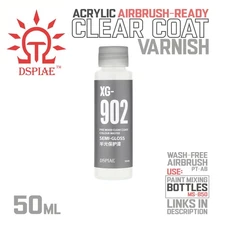 DSPIAE: Clear Top Coat - 50ml - Airbrush Water Based Varnish