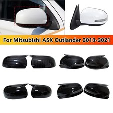 2pcs For Mitsubishi Outlander 2013-2021 Rearview Door Side Mirror Cover Cap Trim 2pcs For Mitsubishi Outlander 2013-2021 Rearview Door Side Mirror Cover Cap Trim