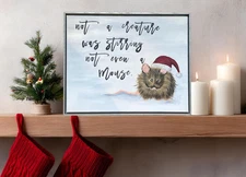 Christmas Wall Decor- Not a creature was stirring......