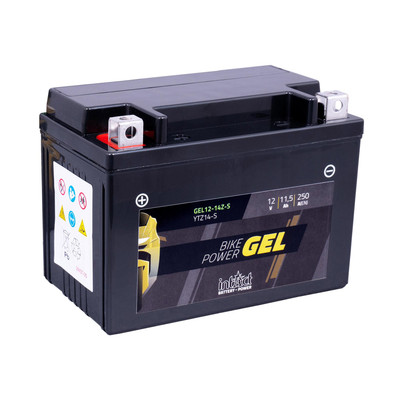 intAct Batterie (YTZ14-S) - Versiegelte Motorrad Gel Bike-Power Batterie