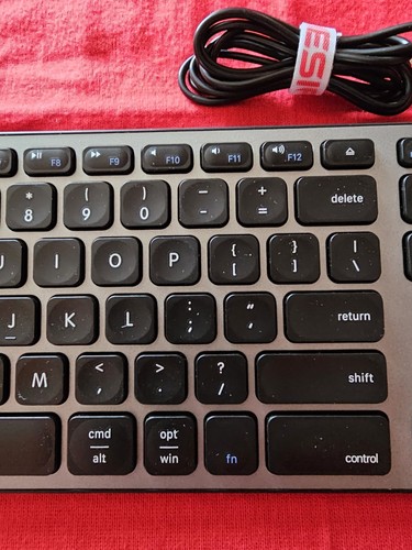 Macally Ultra Slim USB-C W/ 3 Ports Wired Keyboard for MAC WIN CHROME & MORE. - Picture 22 of 24